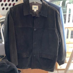 Suede Coat Chocolate Brown Large